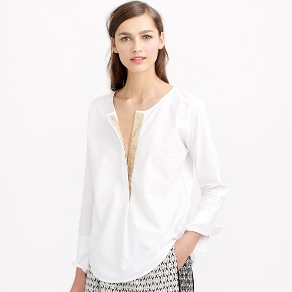 J. Crew Tops - J CREW Sparkle Henley Top